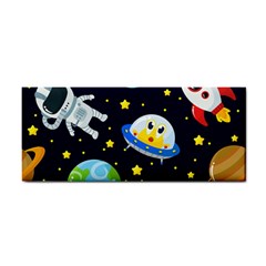 Space Seamless Pattern Hand Towel by Vaneshart