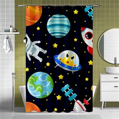 Space Seamless Pattern Shower Curtain 48  X 72  (small)  by Vaneshart