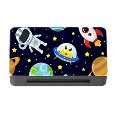 Space Seamless Pattern Memory Card Reader With Cf by Vaneshart