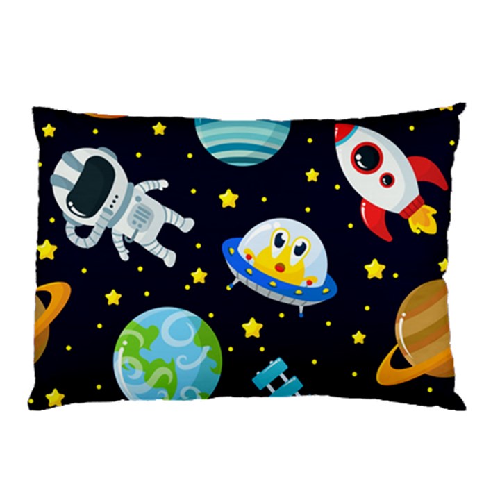 Space Seamless Pattern Pillow Case (Two Sides)