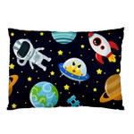 Space Seamless Pattern Pillow Case (Two Sides) Back