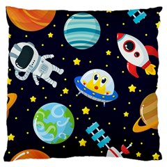 Space Seamless Pattern Large Cushion Case (one Side) by Vaneshart