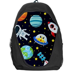 Space Seamless Pattern Backpack Bag by Vaneshart