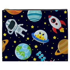 Space Seamless Pattern Cosmetic Bag (xxxl) by Vaneshart