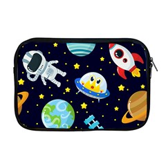 Space Seamless Pattern Apple Macbook Pro 17  Zipper Case by Vaneshart