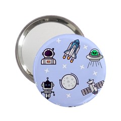 Seamless Pattern With Space Theme 2 25  Handbag Mirrors by Vaneshart