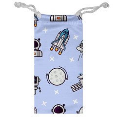 Seamless Pattern With Space Theme Jewelry Bag by Vaneshart