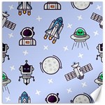 Seamless Pattern With Space Theme Canvas 12  x 12  11.4 x11.56  Canvas - 1