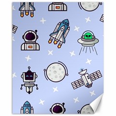 Seamless Pattern With Space Theme Canvas 16  X 20  by Vaneshart