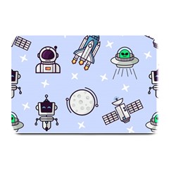 Seamless Pattern With Space Theme Plate Mats by Vaneshart