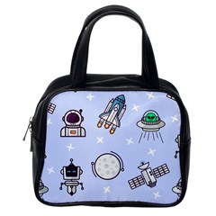 Seamless Pattern With Space Theme Classic Handbag (one Side) by Vaneshart