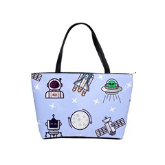 Seamless Pattern With Space Theme Classic Shoulder Handbag