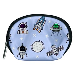 Seamless Pattern With Space Theme Accessory Pouch (medium) by Vaneshart