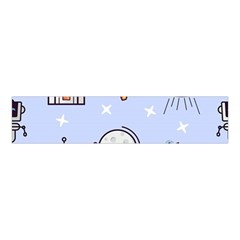 Seamless Pattern With Space Theme Velvet Scrunchie by Vaneshart