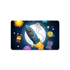 Spaceship Astronaut Space Magnet (name Card) by Vaneshart