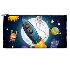 Spaceship Astronaut Space Pencil Case by Vaneshart