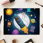 Spaceship Astronaut Space Cosmetic Bag (XL) Front