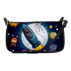 Spaceship Astronaut Space Shoulder Clutch Bag by Vaneshart