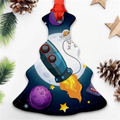 Spaceship Astronaut Space Ornament (christmas Tree)  by Vaneshart