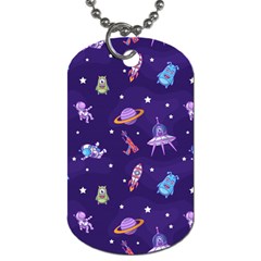 Space Seamless Pattern Dog Tag (two Sides) by Vaneshart