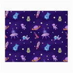 Space Seamless Pattern Small Glasses Cloth (2 Sides) Front