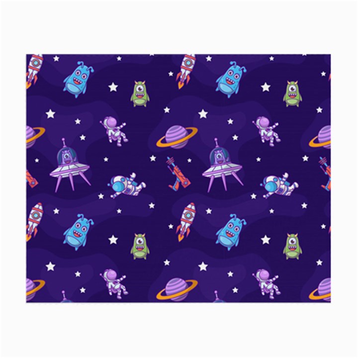 Space Seamless Pattern Small Glasses Cloth (2 Sides)