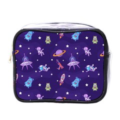 Space Seamless Pattern Mini Toiletries Bag (one Side) by Vaneshart