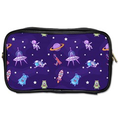 Space Seamless Pattern Toiletries Bag (two Sides) by Vaneshart