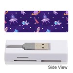 Space Seamless Pattern Memory Card Reader (Stick) Front