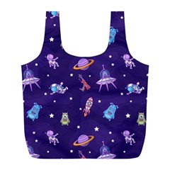 Space Seamless Pattern Full Print Recycle Bag (l) by Vaneshart