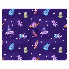 Space Seamless Pattern Double Sided Flano Blanket (medium)  by Vaneshart