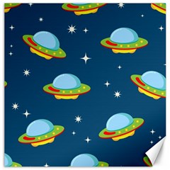 Seamless Pattern Ufo With Star Space Galaxy Background Canvas 16  x 16 