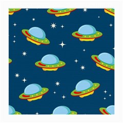 Seamless Pattern Ufo With Star Space Galaxy Background Medium Glasses Cloth