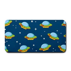 Seamless Pattern Ufo With Star Space Galaxy Background Medium Bar Mats by Vaneshart