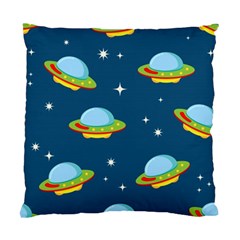 Seamless Pattern Ufo With Star Space Galaxy Background Standard Cushion Case (two Sides) by Vaneshart