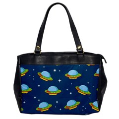 Seamless Pattern Ufo With Star Space Galaxy Background Oversize Office Handbag