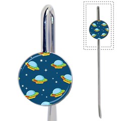 Seamless Pattern Ufo With Star Space Galaxy Background Book Mark