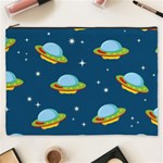 Seamless Pattern Ufo With Star Space Galaxy Background Cosmetic Bag (XXXL) Front