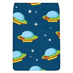 Seamless Pattern Ufo With Star Space Galaxy Background Removable Flap Cover (S)