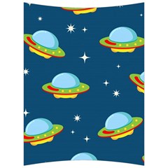 Seamless Pattern Ufo With Star Space Galaxy Background Back Support Cushion by Vaneshart