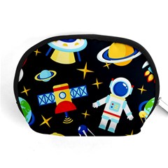 Space Seamless Pattern Accessory Pouch (medium)