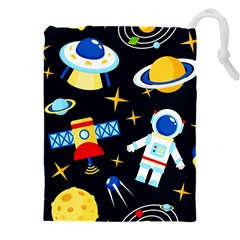 Space Seamless Pattern Drawstring Pouch (4xl)