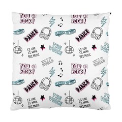 Music Themed Doodle Seamless Background Standard Cushion Case (one Side) by Vaneshart