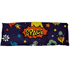 Vector Flat Space Design Background With Text Body Pillow Case Dakimakura (two Sides) by Vaneshart