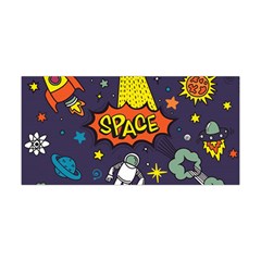 Vector Flat Space Design Background With Text Yoga Headband by Vaneshart