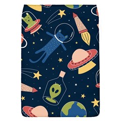 Seamless Pattern With Funny Aliens Cat Galaxy Removable Flap Cover (s) by Vaneshart