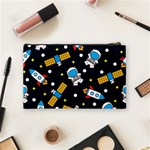 Seamless Adventure Space Vector Pattern Background Cosmetic Bag (Medium) Back