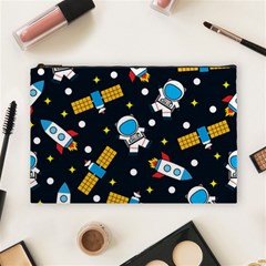 Seamless Adventure Space Vector Pattern Background Cosmetic Bag (large) by Vaneshart