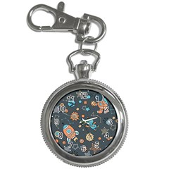 Space Seamless Pattern Key Chain Watches by Vaneshart