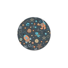 Space Seamless Pattern Golf Ball Marker by Vaneshart